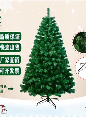 Large encrypted PVCgreen Christmas tree绿色圣诞树仿真圣诞树