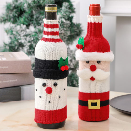 Christmas decorations old man wine bottle sleeve圣诞装饰