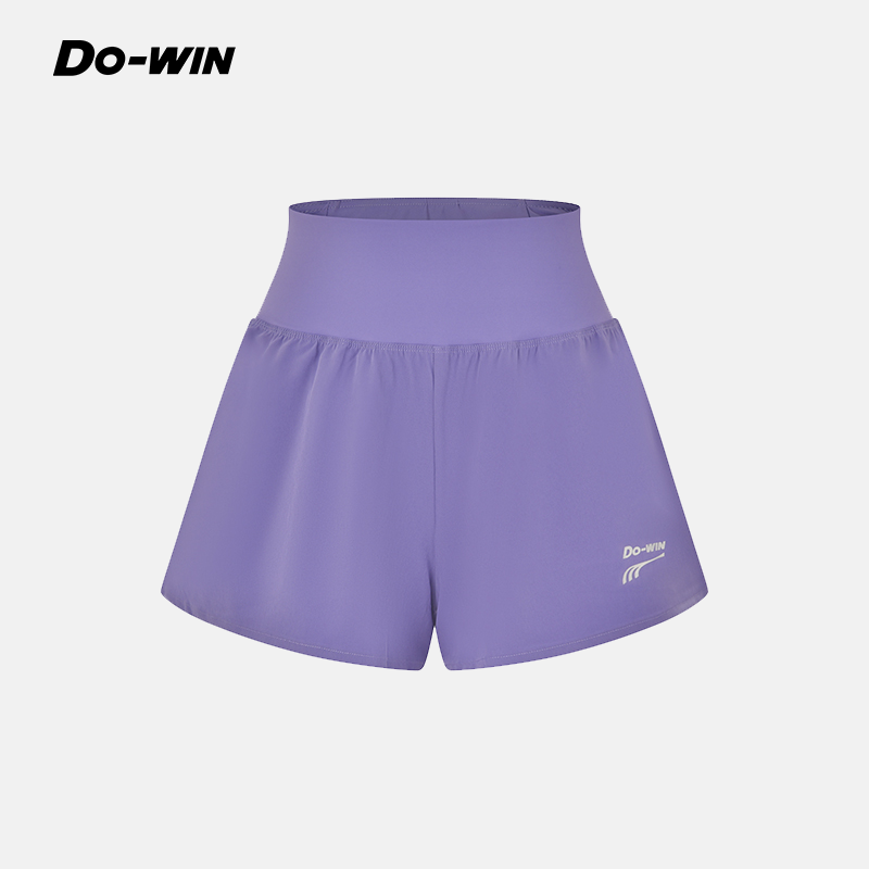 多威Do-win运动短裤女高腰训练健身跑步户外纯色休闲运动裤女装