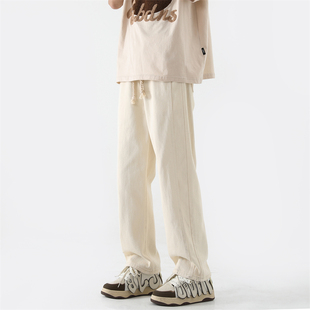 psobrond店oaoo蒙马特青港潮先生高街水洗牛仔裤休闲裤直筒长裤子