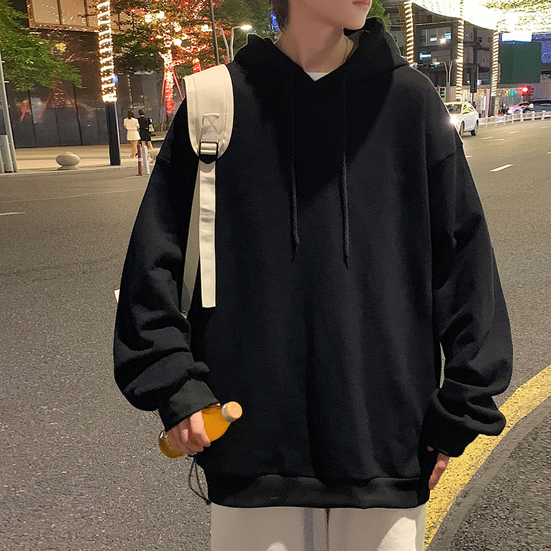 psobrond店oaoo蒙马特青港潮先生纯棉连帽卫衣大码运动帽衫薄外套