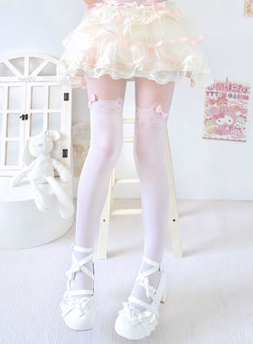 日系蝴蝶结猫咪丝袜甜美少女