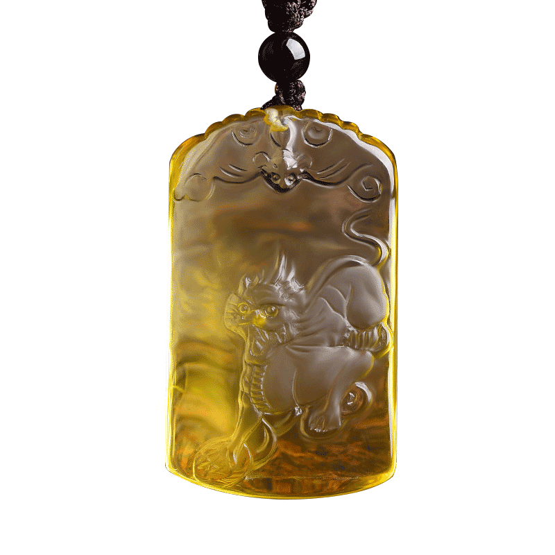 男士本命年貔貅霸王风天然黄水晶