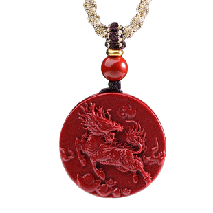 龙虎山真品朱砂火麒麟吊坠五行缺火补火属性属火饰品麒麟挂件男女