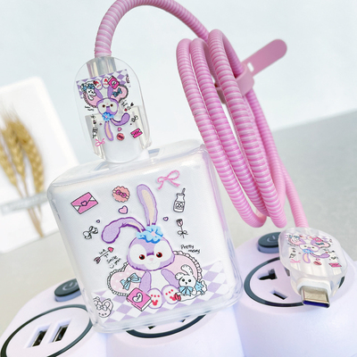 适用OPPOReno7/6/5充电器保护套realmeX7/Q5PRO数据线缠绕线65W