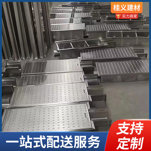 不锈钢线性排水沟U型槽带盖板排水沟厨房 地沟下水道成品排水沟