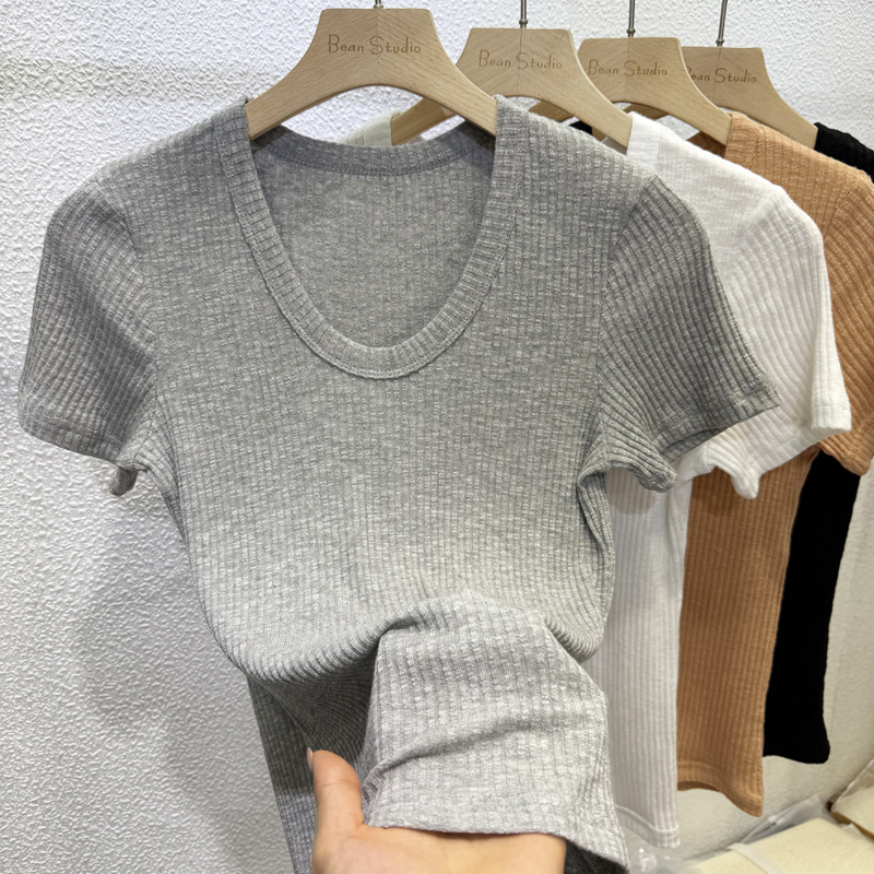 实体连锁店同款高品质韩系U型领