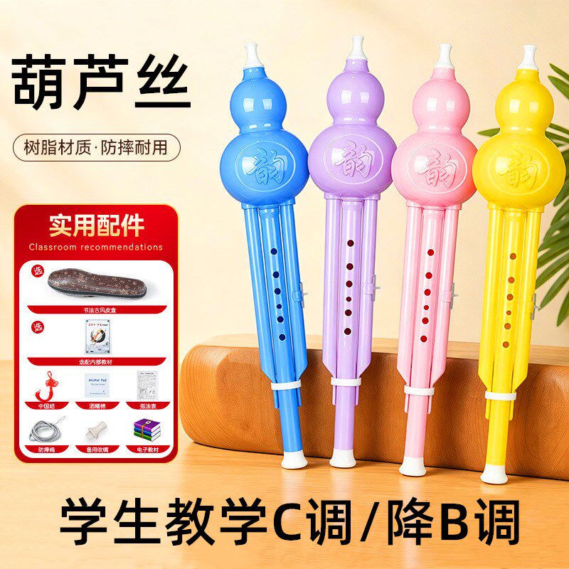 葫芦丝小学生c调降b调初学者入门胡芦丝乐器成人儿童七孔教学乐器