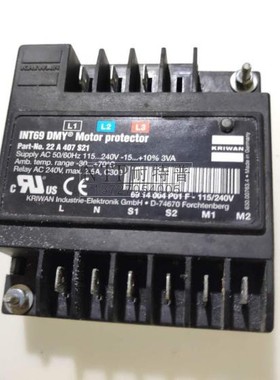 德国进口INT69DMY压缩机保护器22A407S21