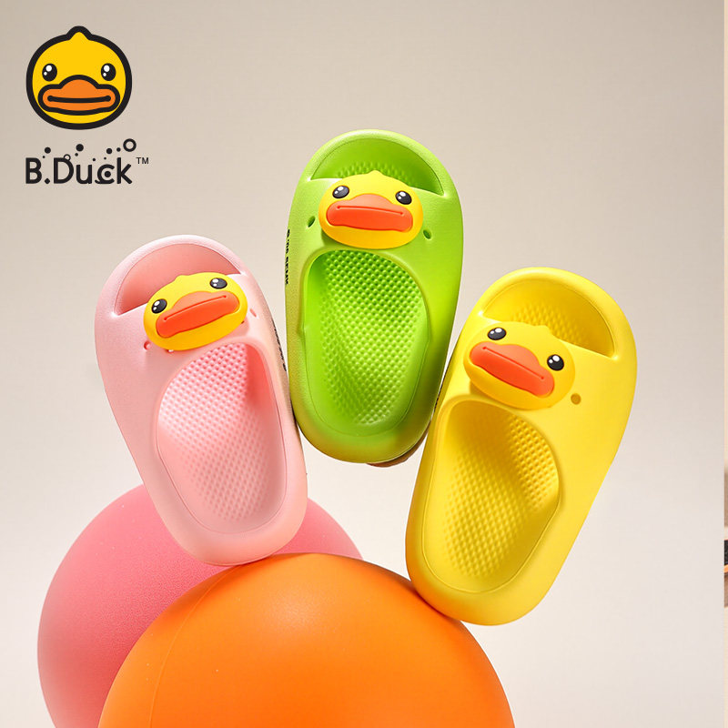 B.Duck小黄鸭室内防滑儿童凉拖鞋图片