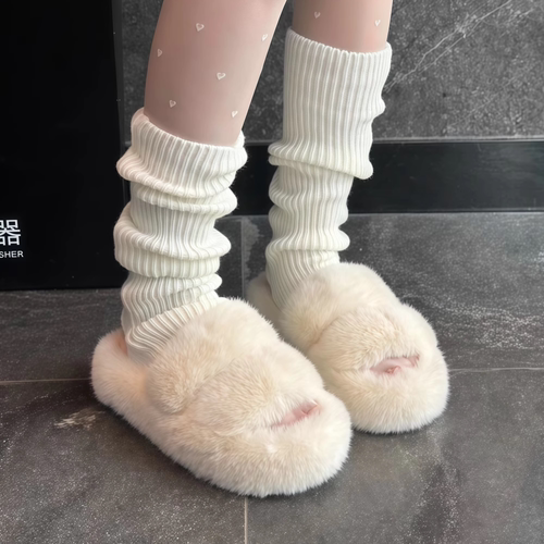 网红爆款毛毛鞋女外穿新款