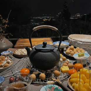 户外围炉煮茶壶日式烧水泡茶家用铸铁壶电陶炉专用过滤炭火茶炉壶