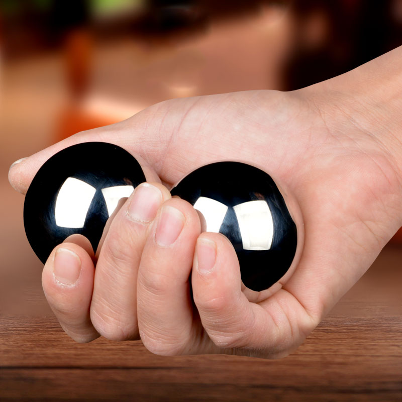 不锈钢304手球健身手握球保健球实心钢手玩把件手转中老年训练器