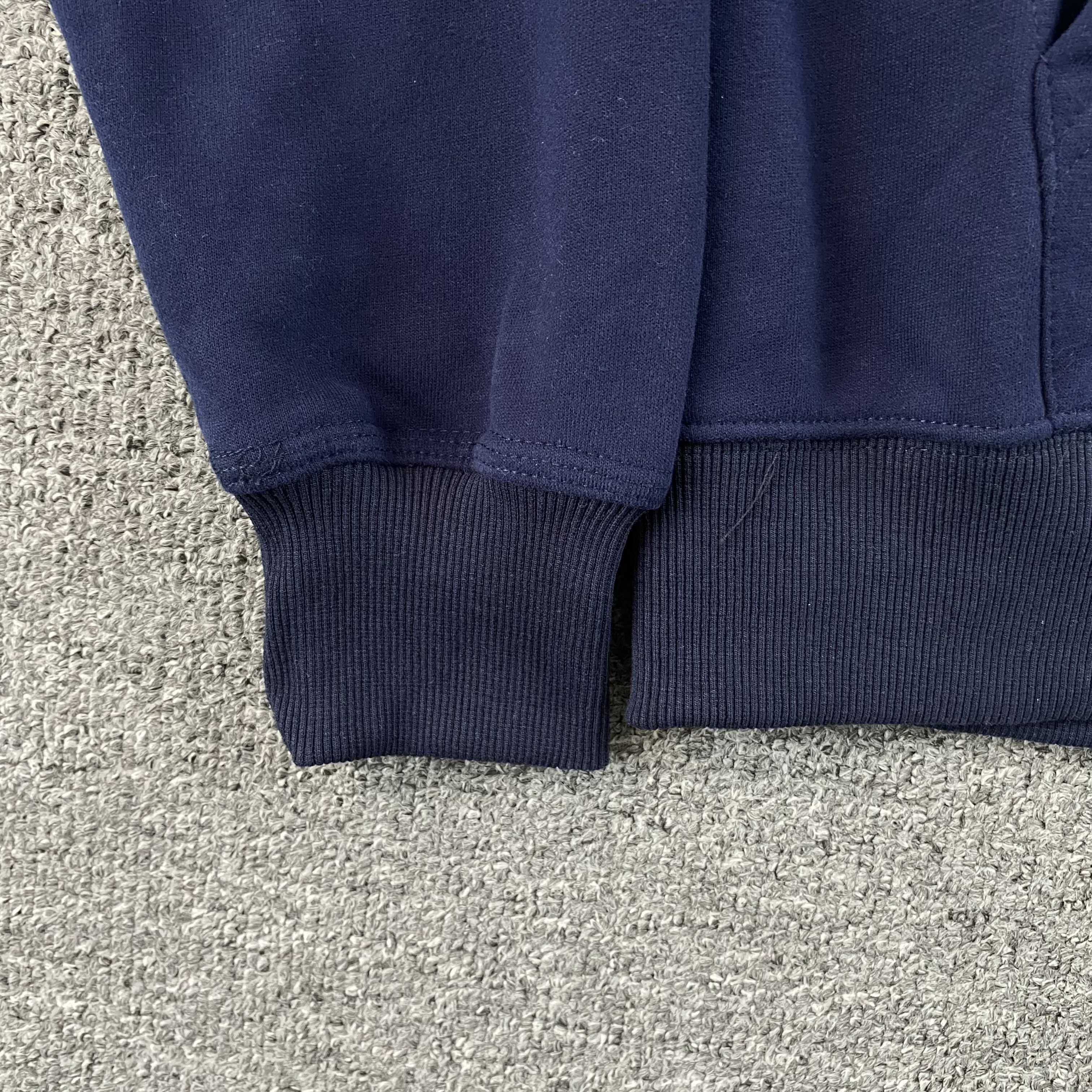 thumbnail for Trendy fashion letter logo heavy industry embroidery gallery thin fleece zipper hooded sweatshirt jacket