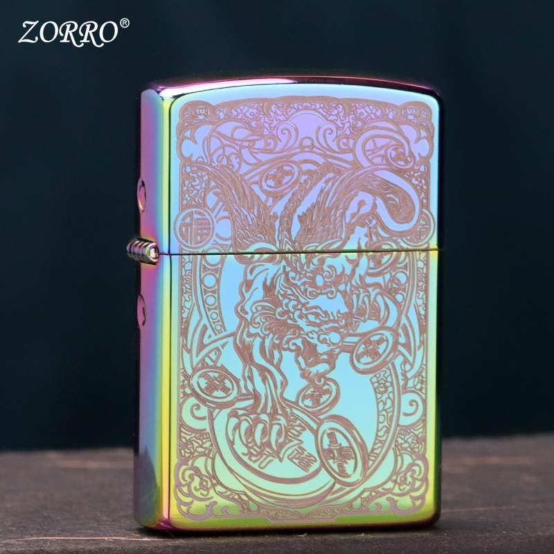zorro佐罗煤油打火机原铜