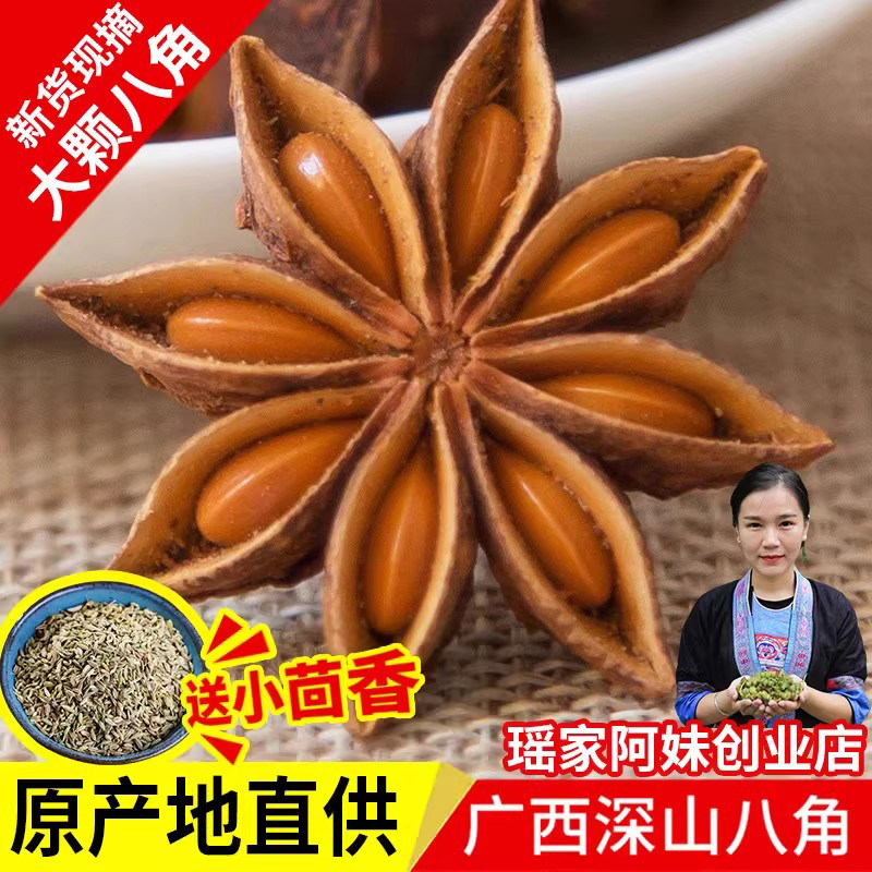 原产地广西大红八角大料大茴香新货另售桂皮香叶调料香料家用批发