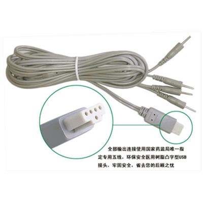 中频治疗仪连接线理疗仪输出线电疗线电极片插接电线导线配件