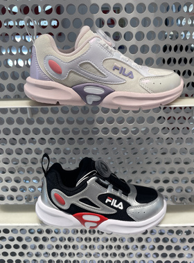 FILA斐乐儿童鞋训练鞋2025秋季男女小童抗菌跑步运动鞋K64B442401