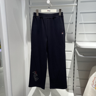 FILA斐乐童装儿童休闲裤2026春季新款女童卫裤针织长裤K62G611601