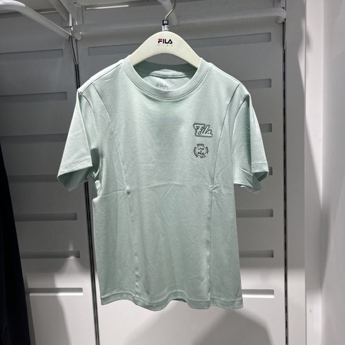 FILA斐乐童装26夏男女大童冰肤凉感透气休闲短袖T恤衫 K62B621101