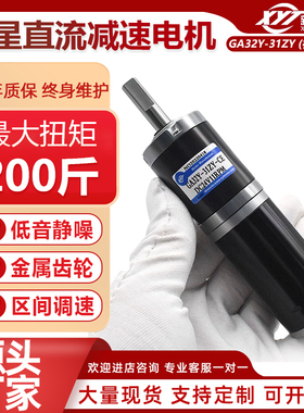 GA32Y-31ZY行星齿轮减速电机微型直流大扭力调速马达12V24V正反转