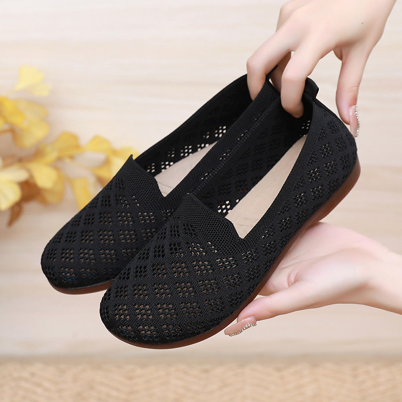 牛筋底老北京布鞋女春秋新款网鞋舒适透气妈妈鞋软底防滑耐磨单鞋,女鞋,浅口单鞋,淘宝优惠券,粉丝福利购,淘宝优惠卷