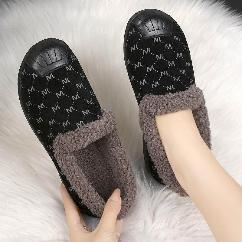 冬季新款老北京布鞋女加绒保暖豆豆鞋软底防滑一脚蹬毛毛鞋妈妈鞋,女鞋,乐福鞋（豆豆鞋）,淘宝优惠券,粉丝福利购,淘宝优惠卷