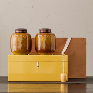 高档茶叶包装礼盒空盒木质钢琴烤漆盒通用黄金芽古树红茶普洱茶罐