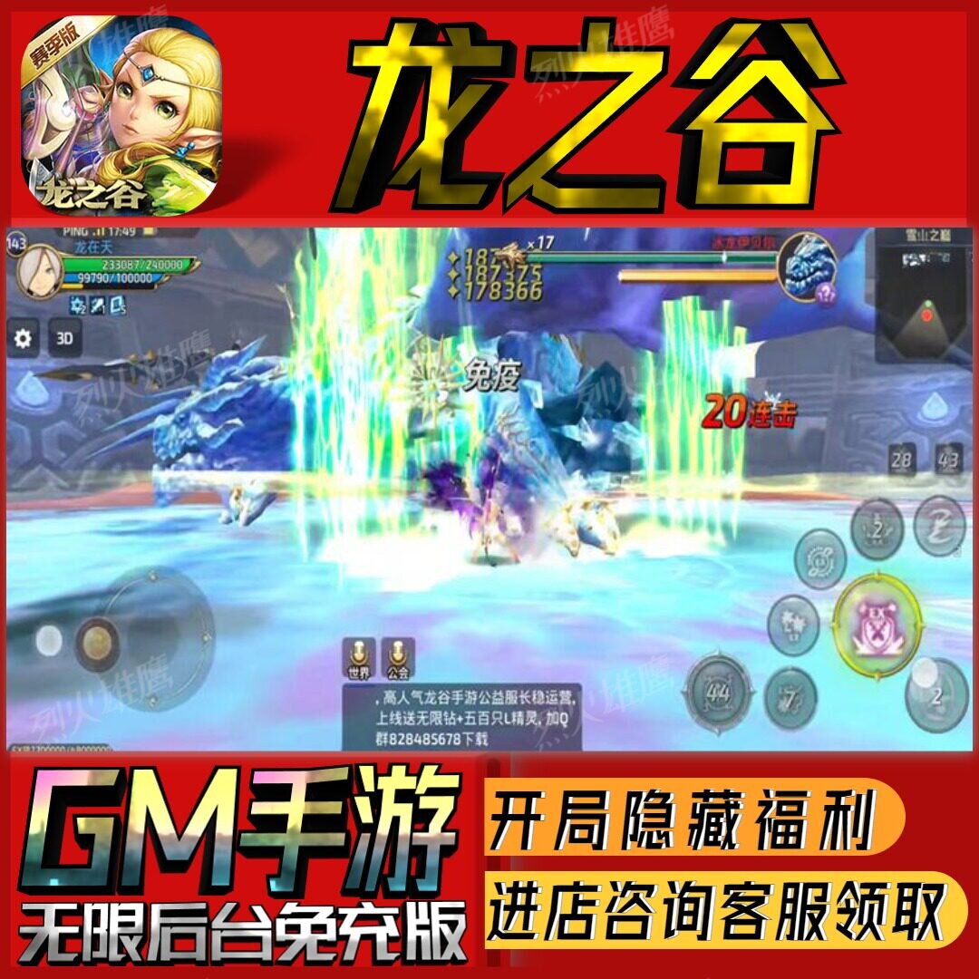 龙之谷手游无限GM后台道具内部号折扣礼包免费版安卓苹果鸿蒙