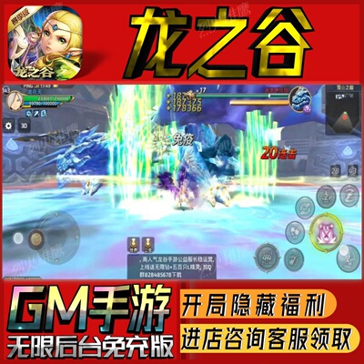 龙之谷手游无限GM后台道具内部号折扣礼包免费版安卓苹果鸿蒙