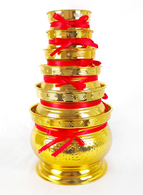 香炉金色合金插香炉供佛供奉家用非纯铜非陶瓷大号小号香薰炉包邮