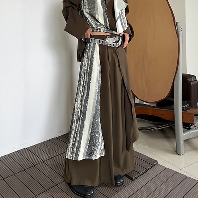 PCGO山本风扎染拼接裙裤