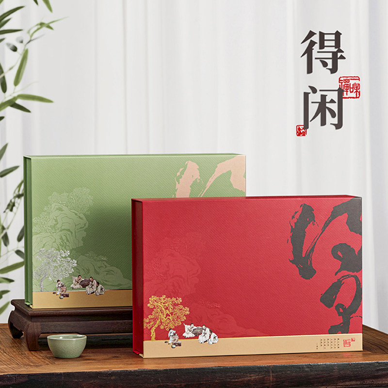 绿茶包装盒半斤一斤装空礼盒定制图片