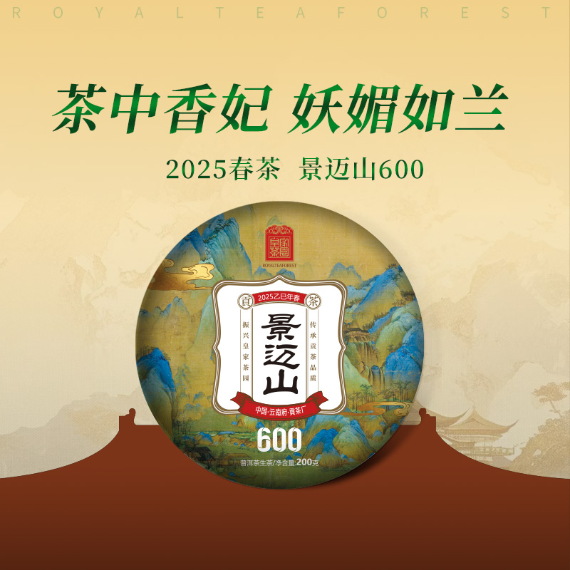 2025春茶景迈山600生皇家茶园