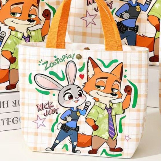 疯狂动物城新款卡通可爱儿童帆布袋包手提包小学生幼儿园伴手礼品