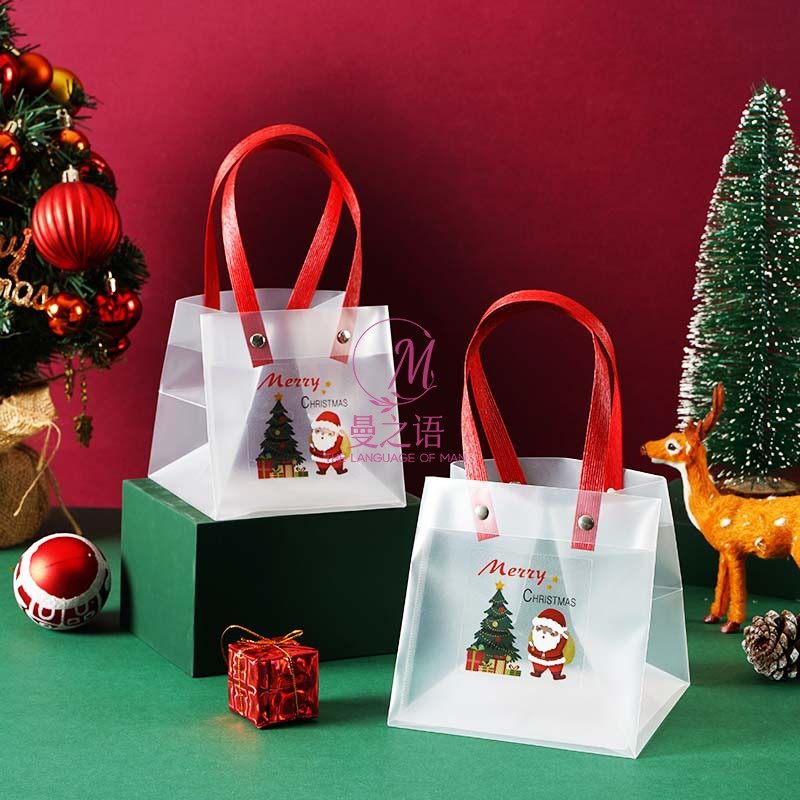 圣诞礼品袋平安夜蛋糕糖果拎袋