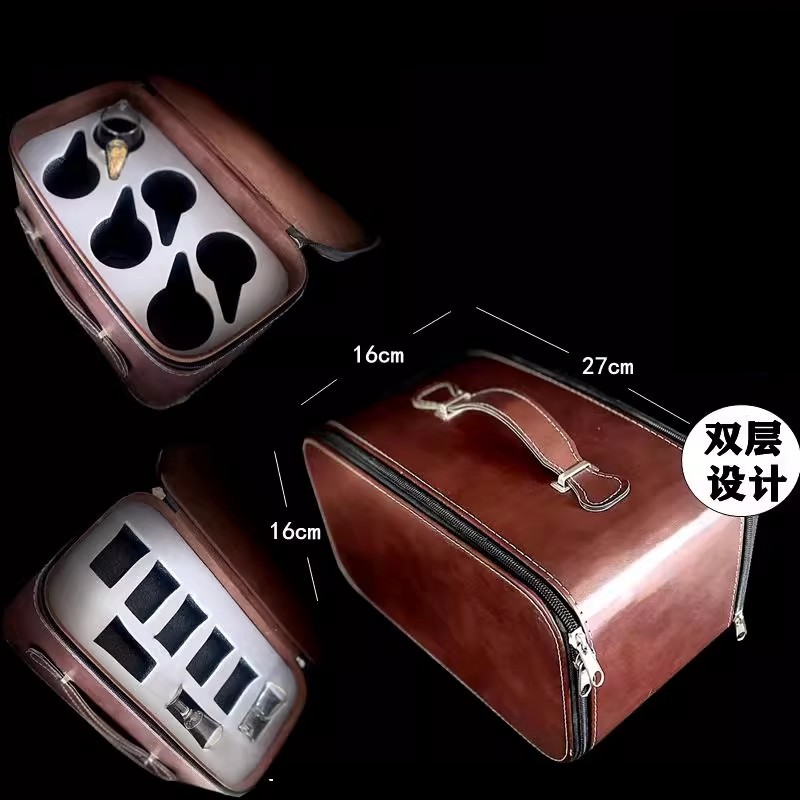 酒具收纳包分酒器陶瓷白酒杯高档酒具便携车载套装旅行家用文武杯