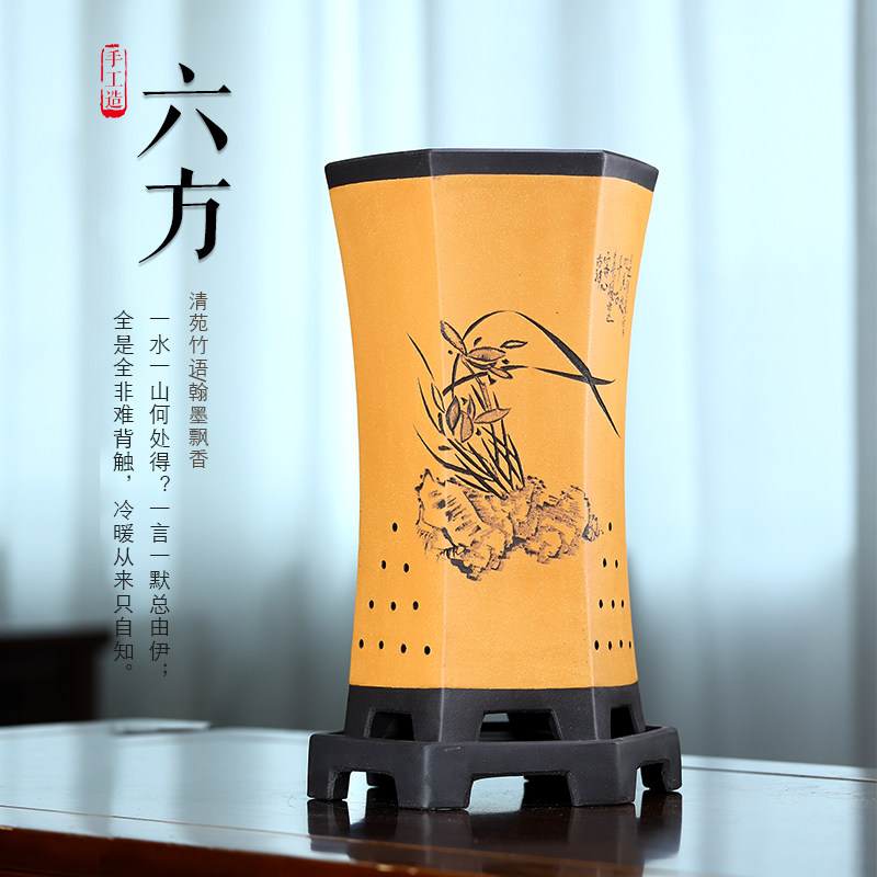 紫砂花盆陶瓷盆景盆地面花卉桌面