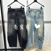 香蜜 速写男装 2026年春专柜正品 弯刀牛仔裤 9Q2E10560吊牌1595