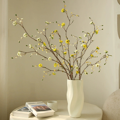 刺梅仿真花禅意柳枝假花