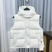 女士泡芙马甲四格五格羽绒服 新款 lulu露露同款 羽绒背心外套