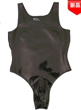 魅色成人连体紧身男士连体背心MNB39素乳胶SM调教舞台走秀连体衣