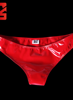 魅色胶衣新款小三角内裤GK40女时尚性感窄裆亮面漆皮低腰小内裤