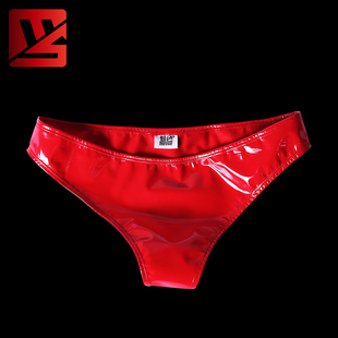 性感窄裆亮面漆皮低腰小内裤 GK40女时尚 小三角内裤 魅色胶衣新款