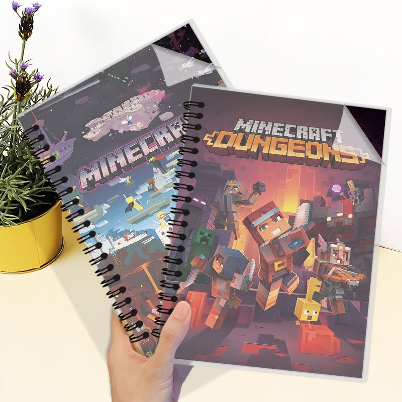 我的世界线圈本学生游戏周边笔记本子学生练习本日记本定制封面图