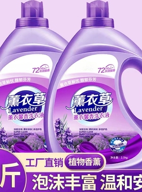 Lavender Laundry Detergent 大桶薰衣草洗衣液持久留香去污亮白