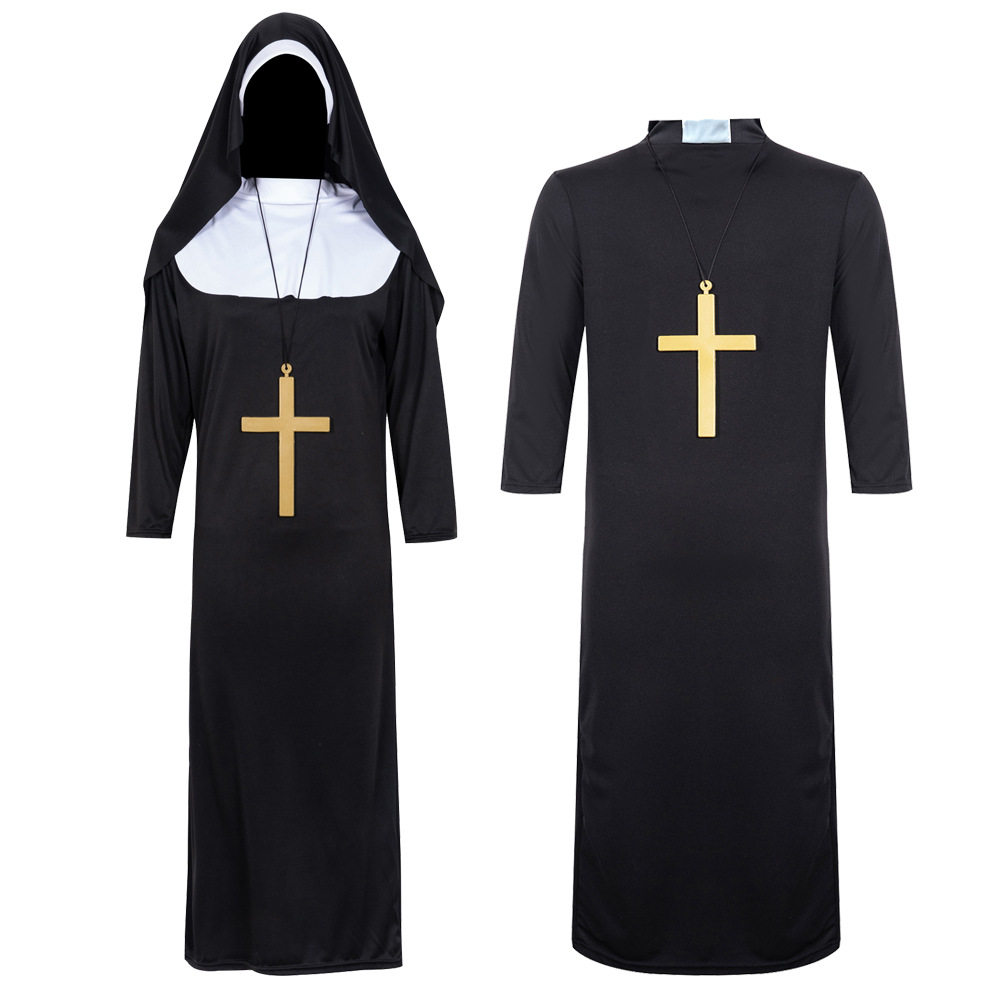 HalloweenNunPriestCosOutfit