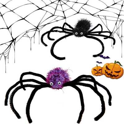 HalloweenStereoSpiderHairClip