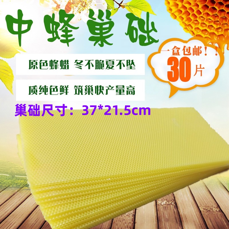 蜜蜂深房巢础蜂脾天然全套蜂箱