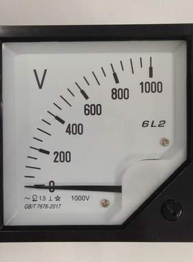 6L2 1KV 1000V 交流指针式800V电压表 直接用 AC面板表6L2-1.5KV